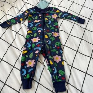 Hanna Andersson Floral Sleeper - 12-18 Months